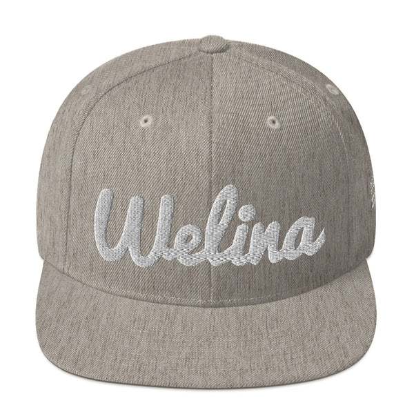 Welina Snapback - Heather Gray/White