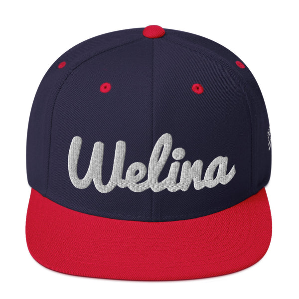 Welina Snapback - Navy/Red//White