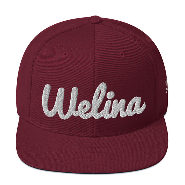 Welina Snapback - Maroon/White