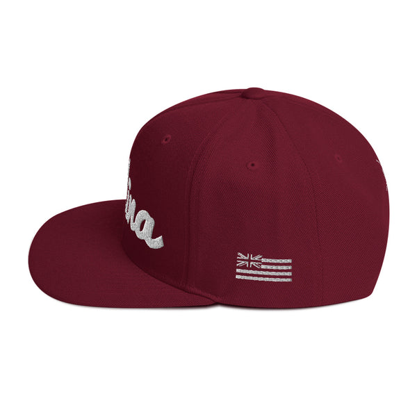 Welina Snapback - Maroon/White