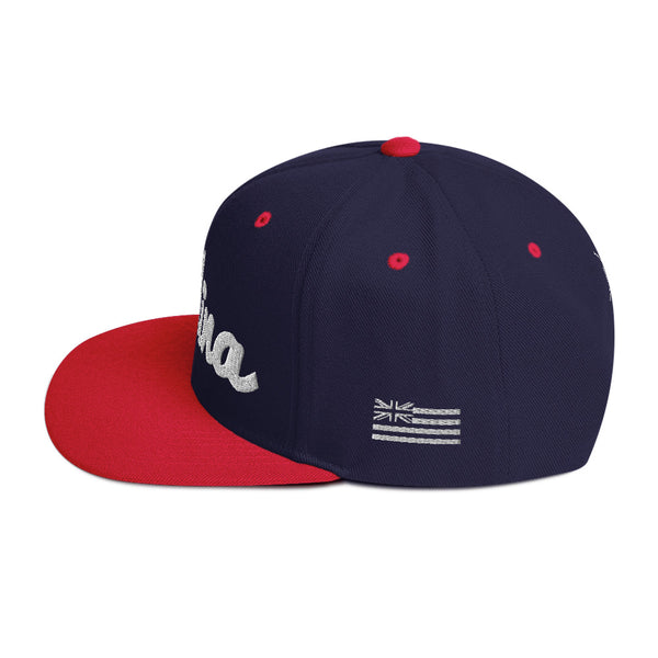 Welina Snapback - Navy/Red//White